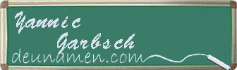 Yannic Garbsch Visitenkarte